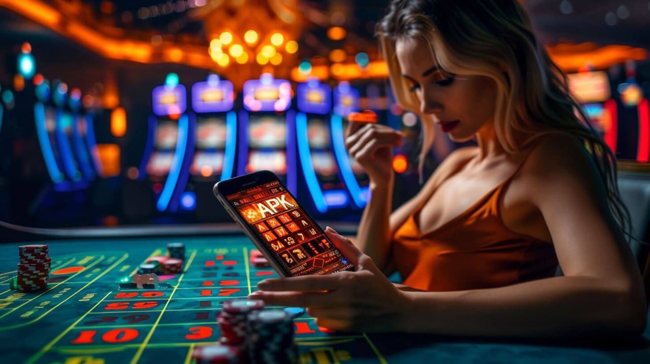 Mobile app interface showing live casino table menu
